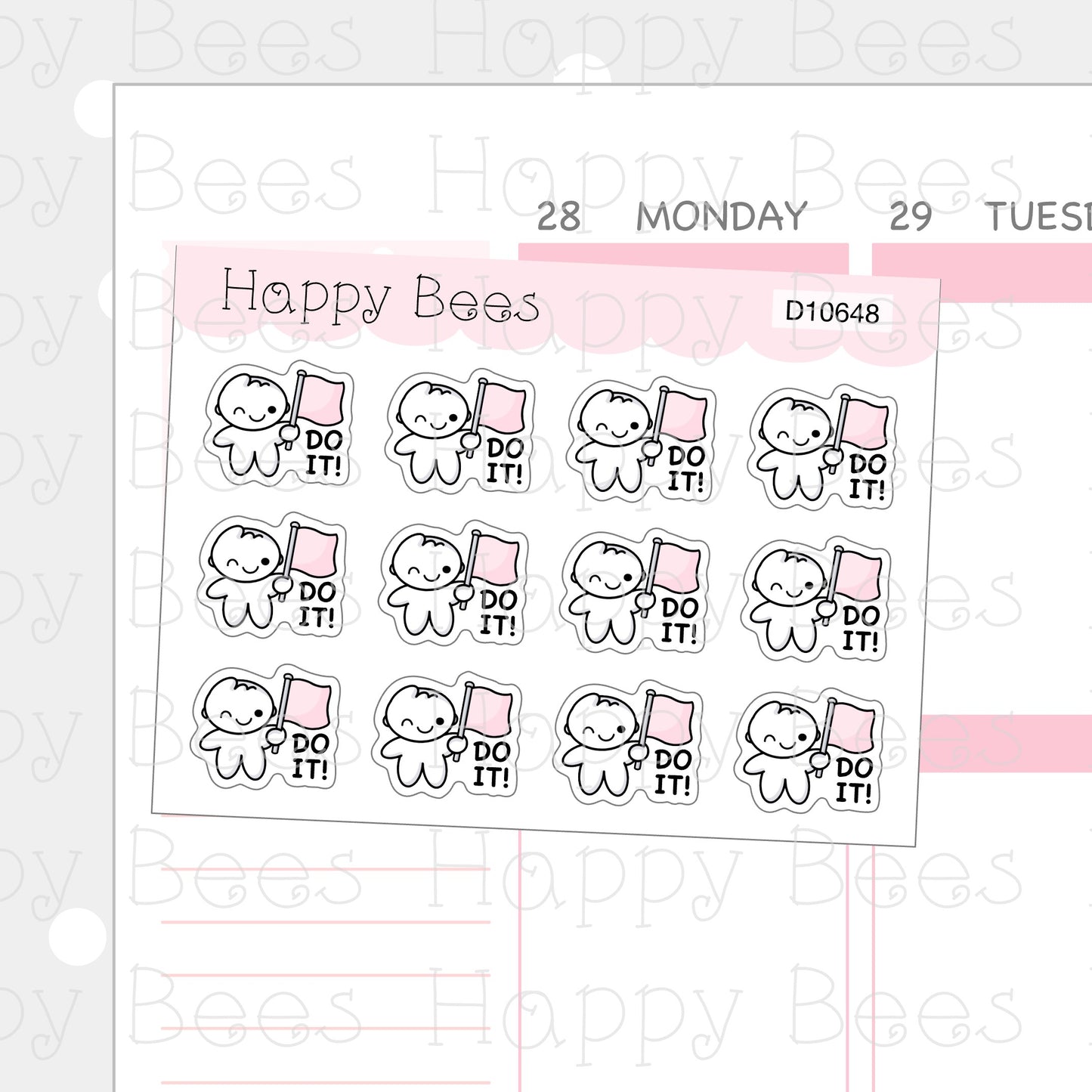 Do it! Doodles - Cute Work Planner Stickers D10648