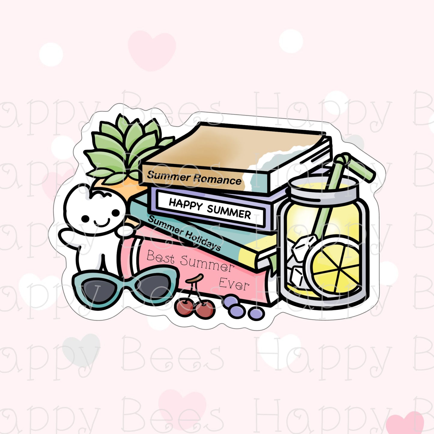 Summer Reading Die Cut - Cute Doodles Bullet Journal Planner Stickers DC10060