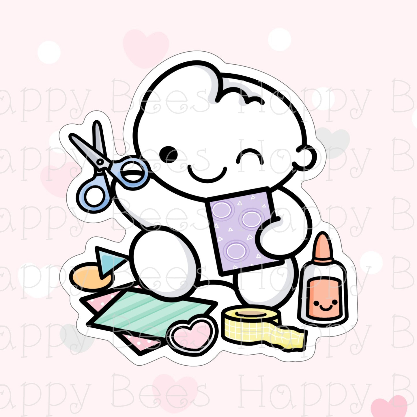 Craft Time Die Cut Doodles - Cute Bullet Journal Planner Stickers DC10061