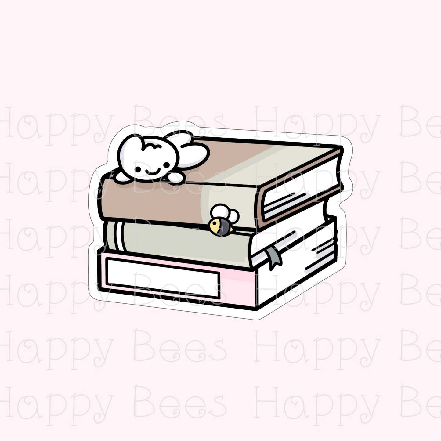 Bookworm Die Cut Doodles - Cute Books Reading Bullet Journal Planner Stickers DC10076