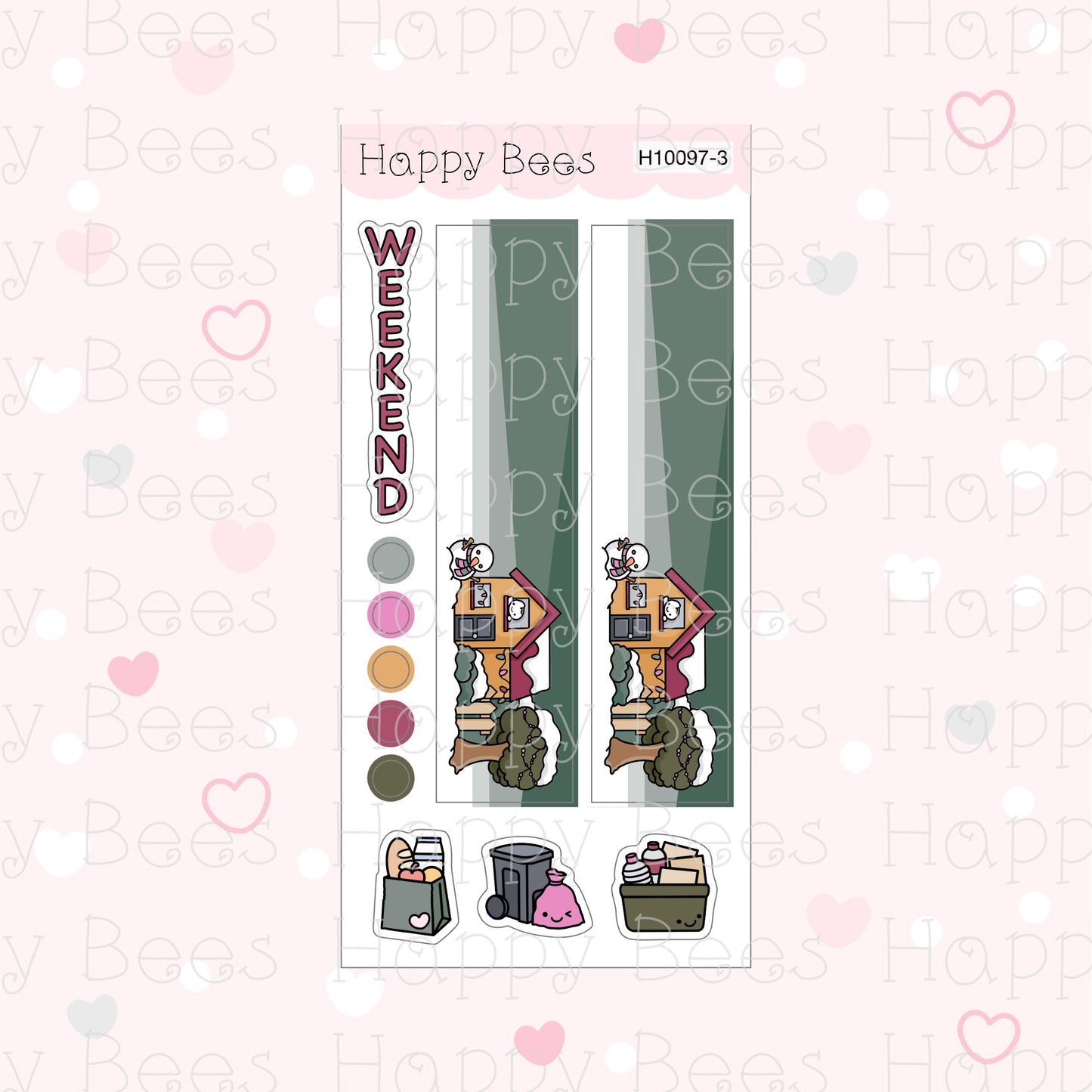 Merry & Bright - Hobonichi Weeks Weekly Planner Sticker Kit H10097