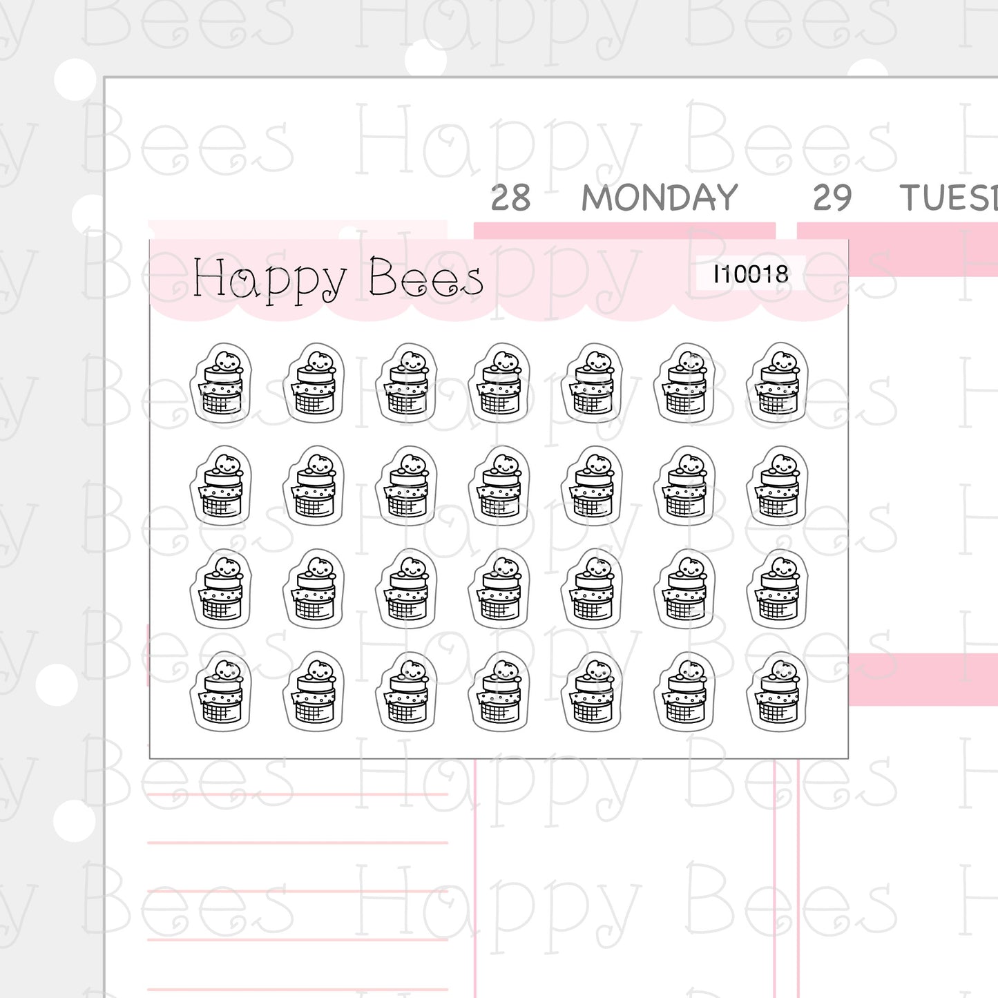 Tiny Minimal Icons / Planning - Cute Doodles Planner Stickers I10018