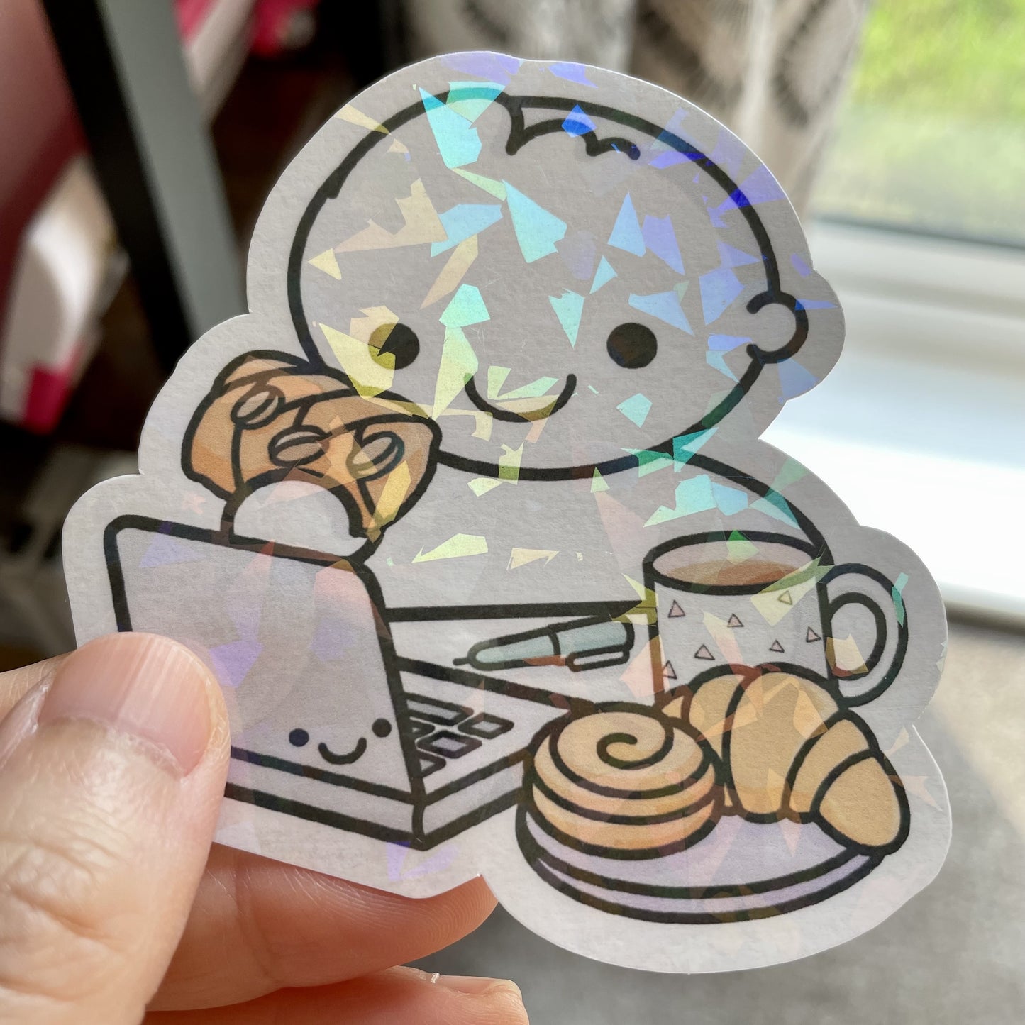 Workspace Holographic Die Cut - Cute Doodles Bullet Journal Planner Stickers DC10019