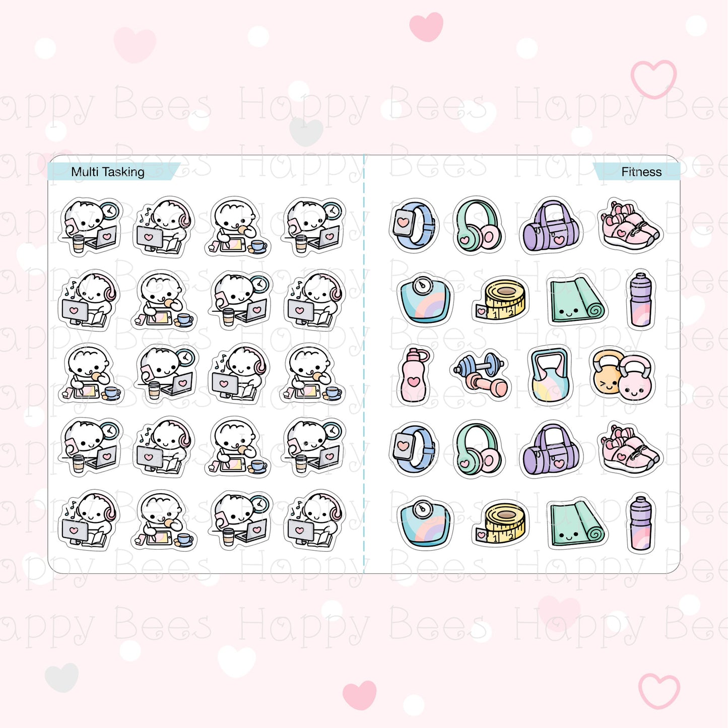 Bestseller Sticker Book - Cute Doodles Journal Planner Stickers SB10002