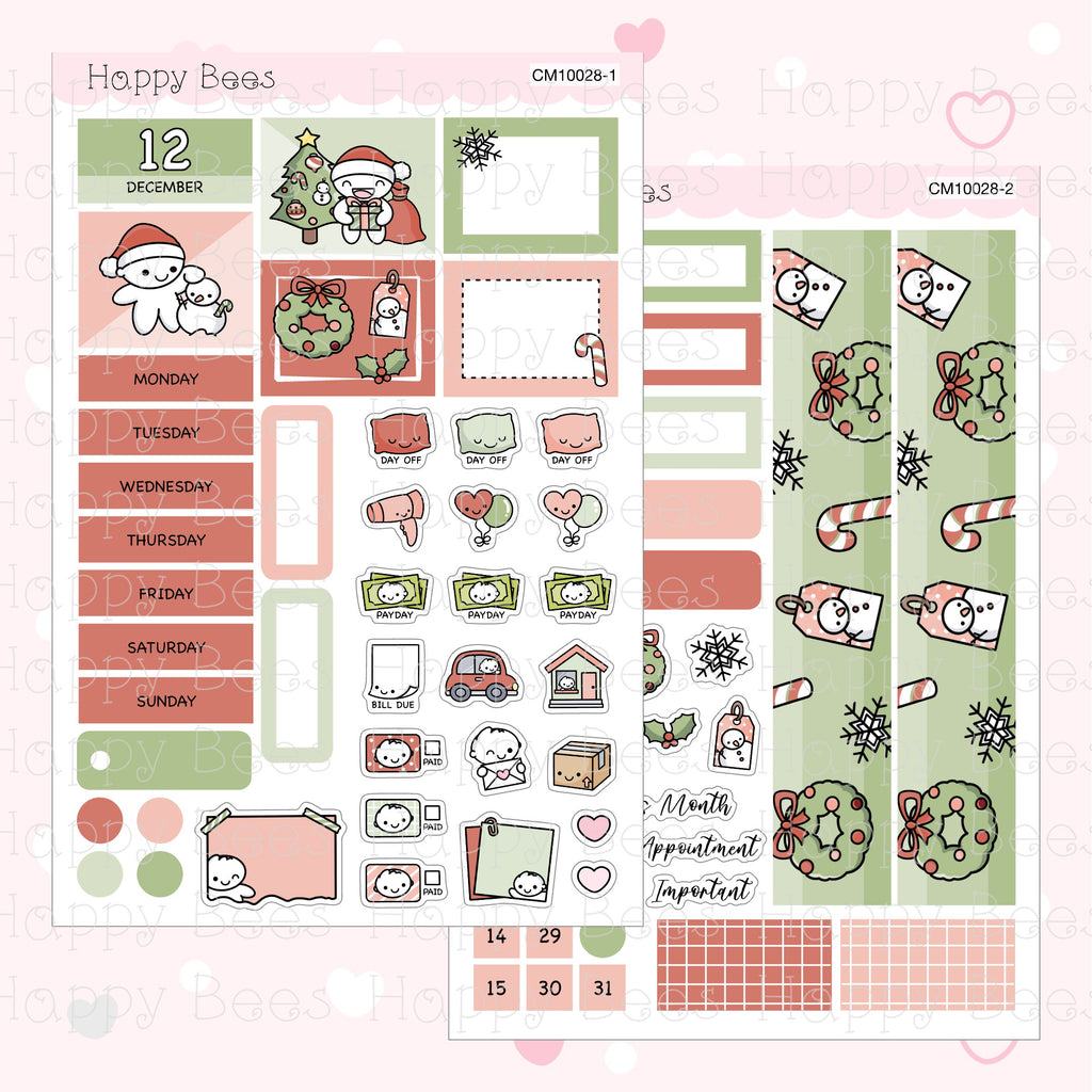July to December - Hobonichi Cousin Monthly Planner Sticker Kit CM10023-28