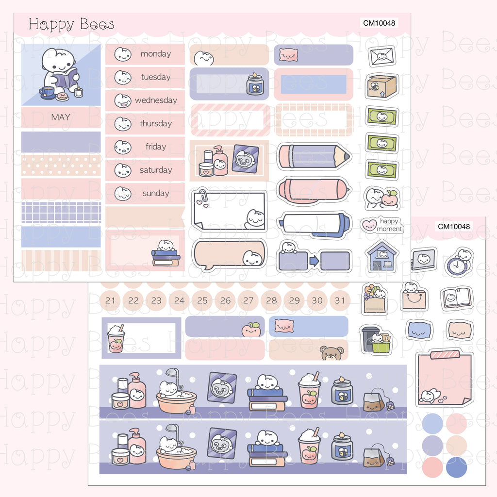 Hobonichi Cousin Monthly Planner Sticker Kit Vol. 3 CM10044-55