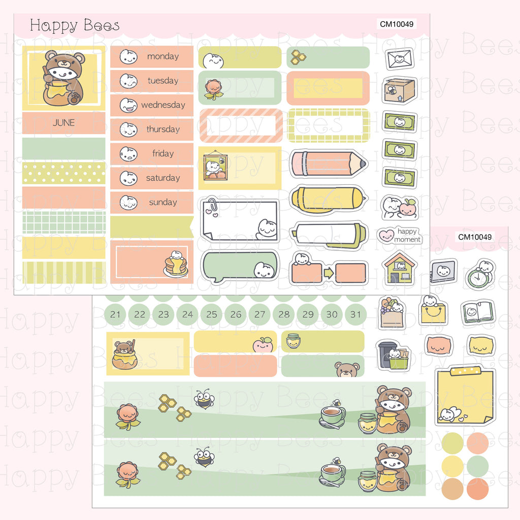 Hobonichi Cousin Monthly Planner Sticker Kit Vol. 3 CM10044-55