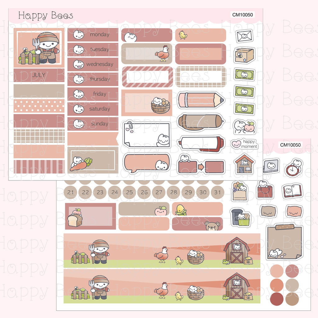 Hobonichi Cousin Monthly Planner Sticker Kit Vol. 3 CM10044-55