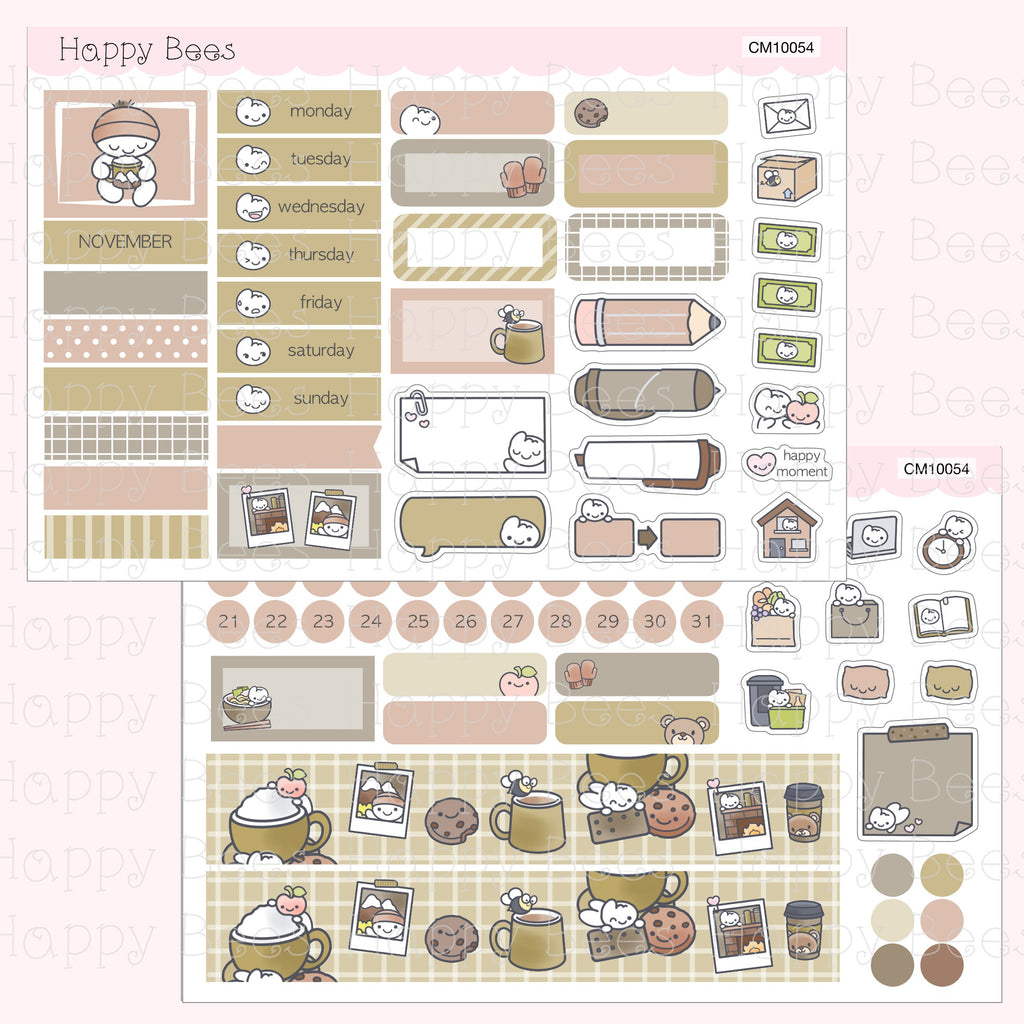 Hobonichi Cousin Monthly Planner Sticker Kit Vol. 3 CM10044-55