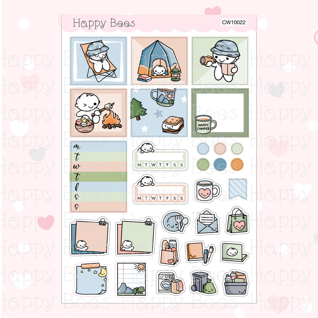 Forest Adventure - Hobonichi Cousin Weekly Planner Sticker Kit CW10022