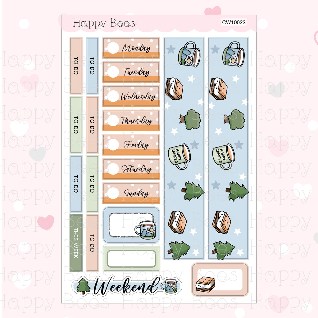 Forest Adventure - Hobonichi Cousin Weekly Planner Sticker Kit CW10022