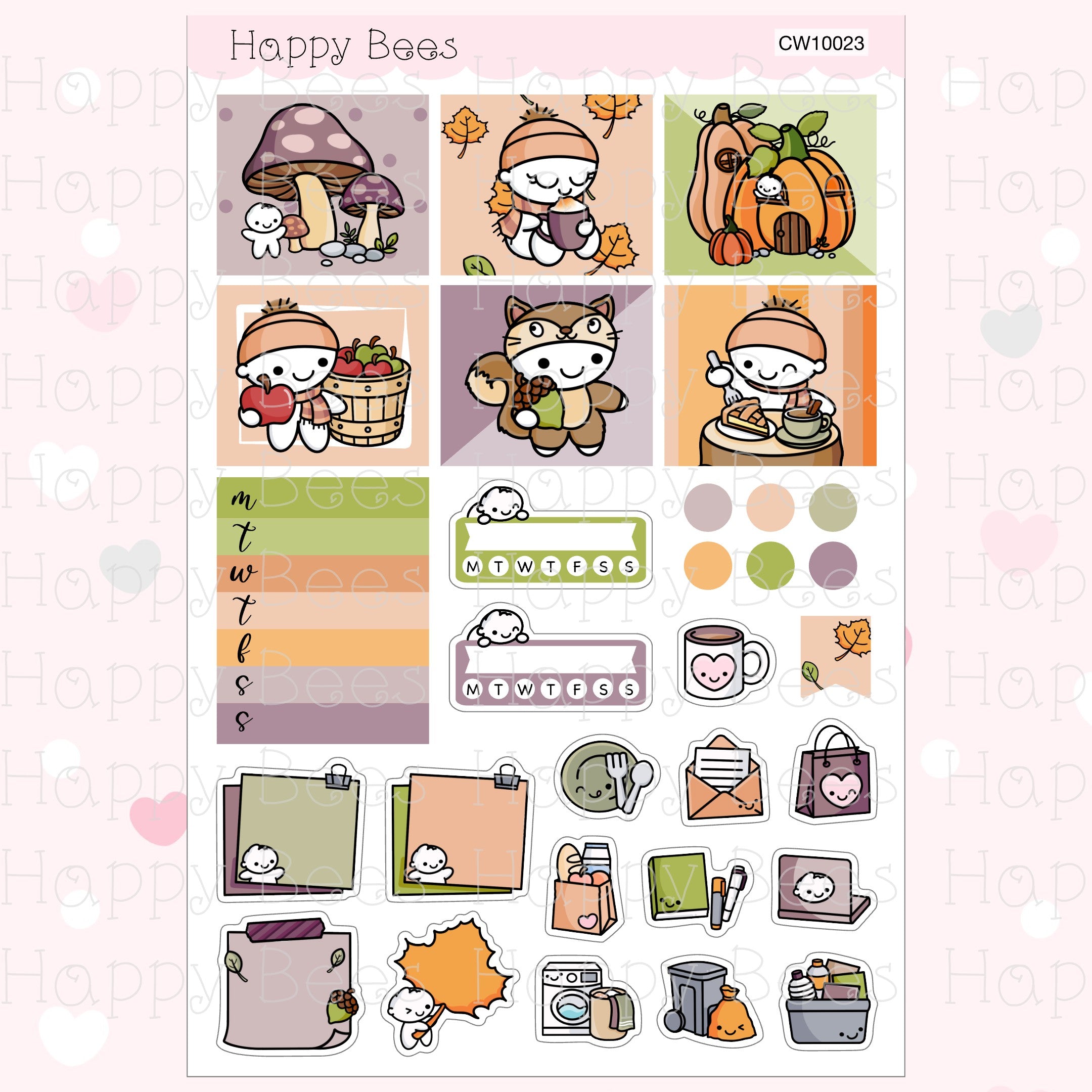 Forest Dream - Hobonichi Cousin Weekly Planner Sticker Kit CW10023