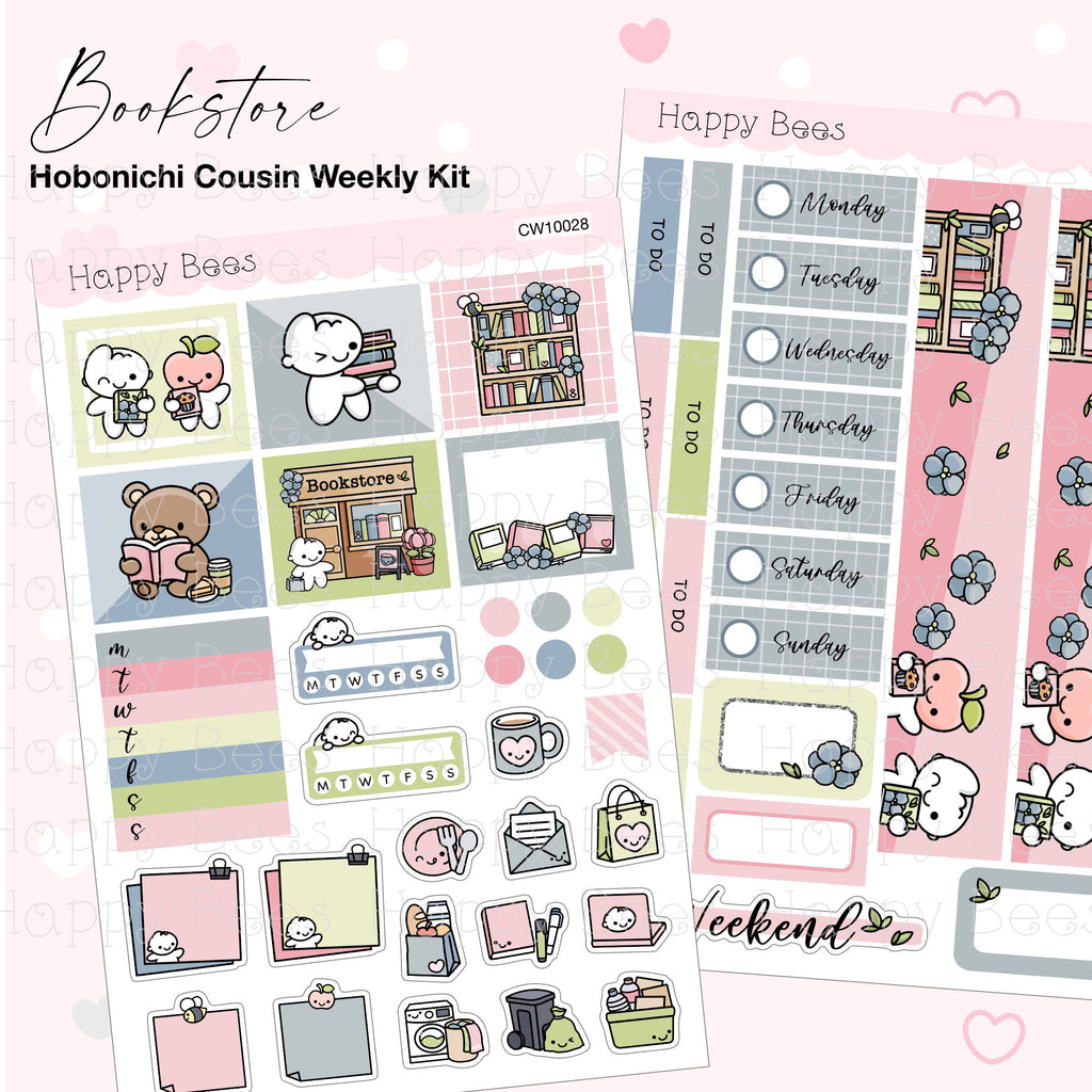 Bookstore - Hobonichi Cousin Weekly Planner Sticker Kit CW10028