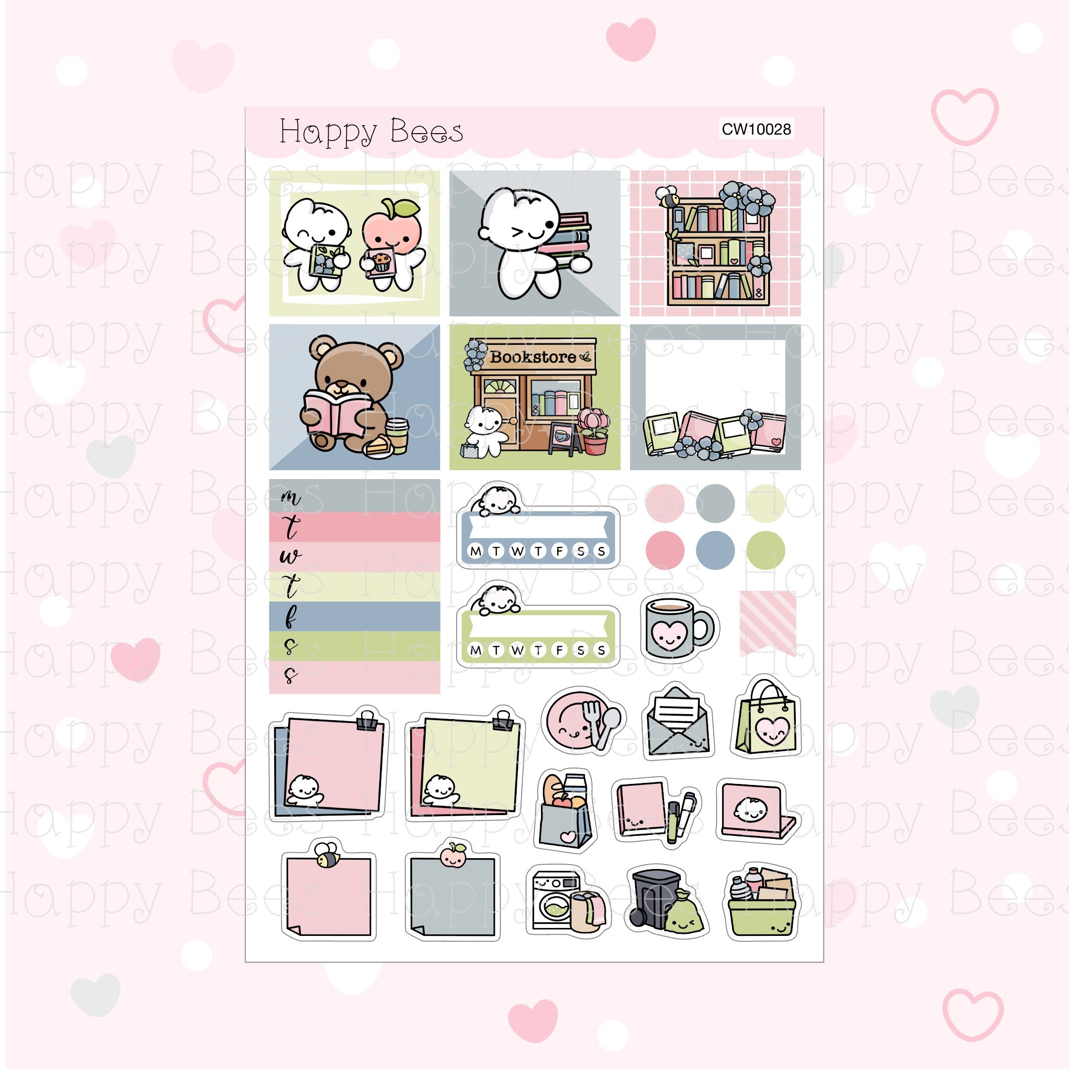 Bookstore - Hobonichi Cousin Weekly Planner Sticker Kit CW10028