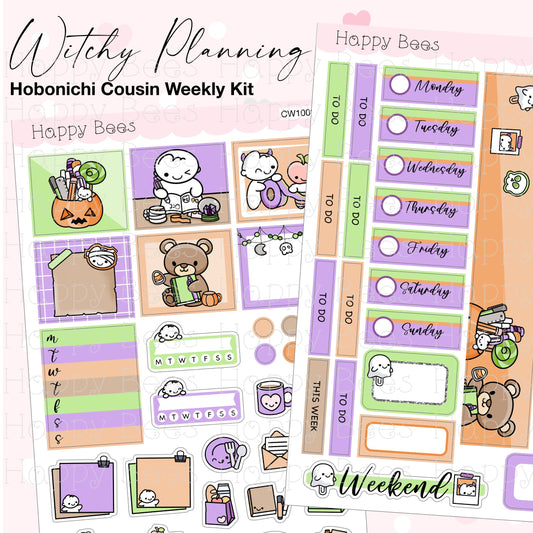 Witchy Planning - Hobonichi Cousin Weekly Planner Sticker Kit CW10035