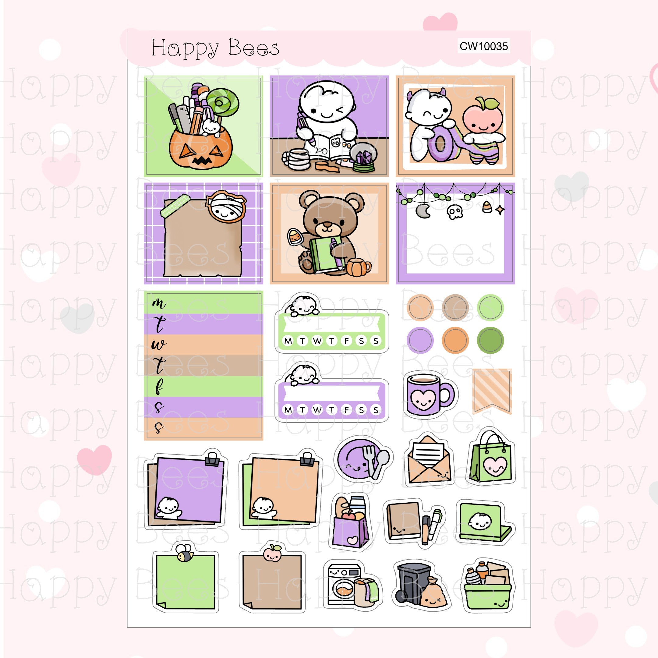 Witchy Planning - Hobonichi Cousin Weekly Planner Sticker Kit CW10035