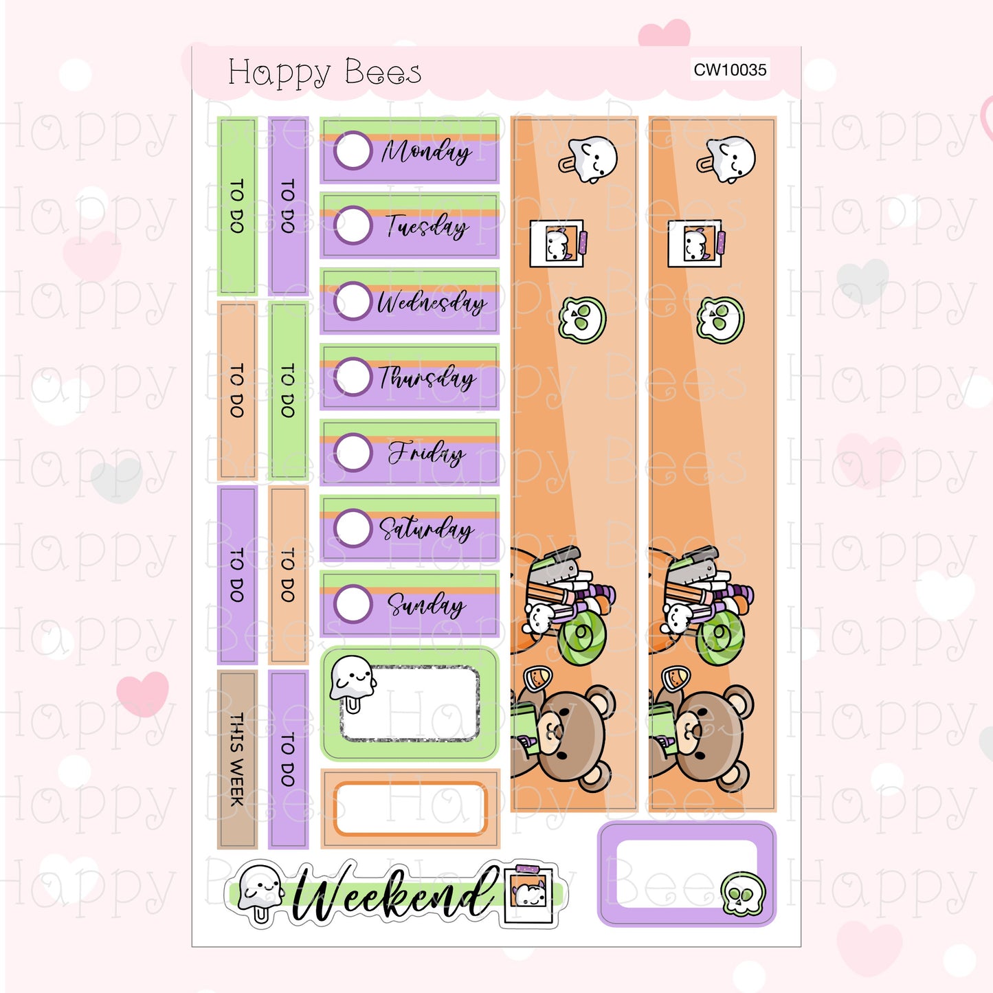 Witchy Planning - Hobonichi Cousin Weekly Planner Sticker Kit CW10035