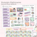 Nostalgic Nightmares - Hobonichi Cousin Weekly Planner Sticker Kit CWOct26