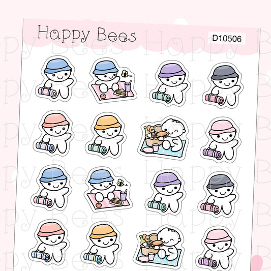 Picnic Doodles - Cute Summer Planner Stickers D10506