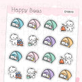 Camping Doodles Vol. 2 - Cute Summer Planner Stickers D10510