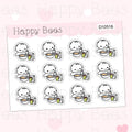 Cornflakes Doodles - Cute Food Breakfast Planner Stickers D10516