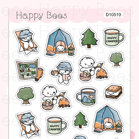 Forest Adventure Deco Sheet - Cute Doodles Journal Planner Stickers D10519