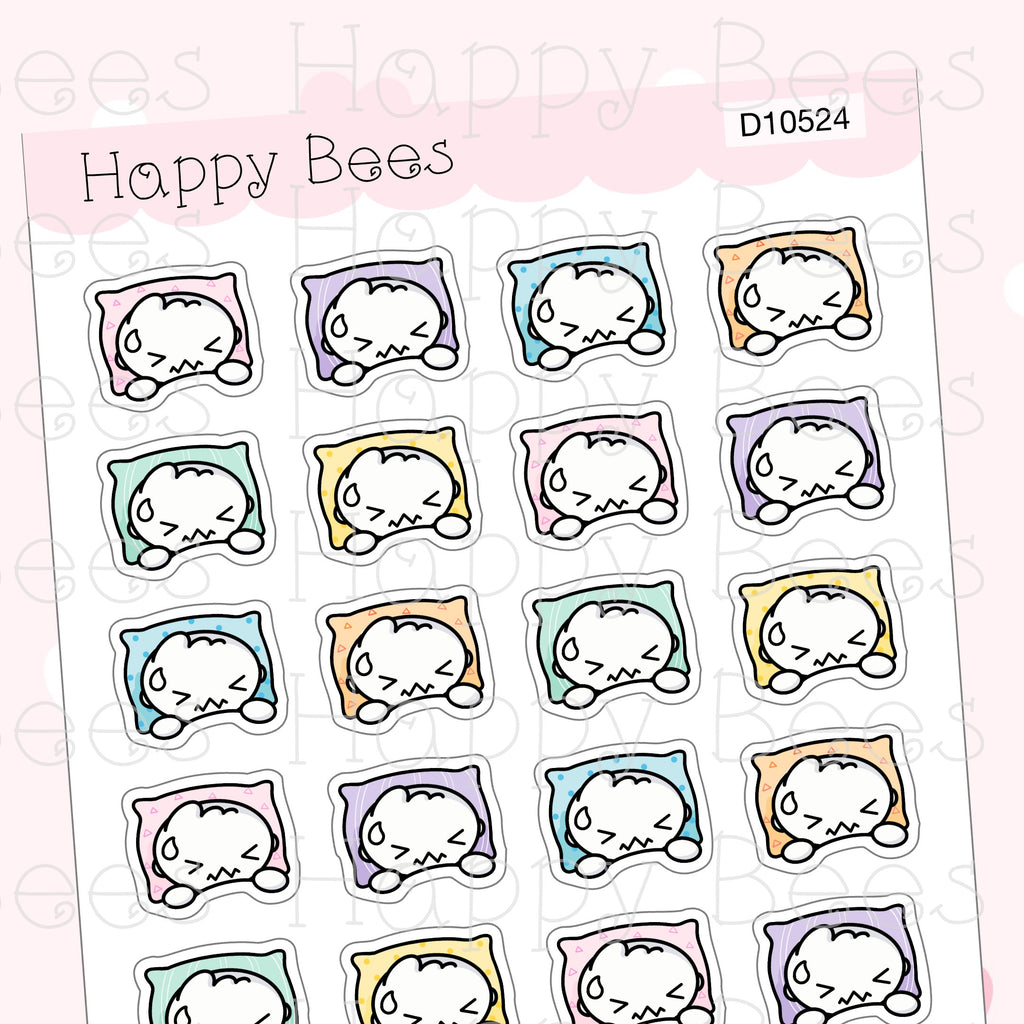 Nightmare Doodles - Cute Sleep Scary Dreams Planner Stickers D10524