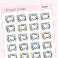 Nightmare Doodles - Cute Sleep Scary Dreams Planner Stickers D10524