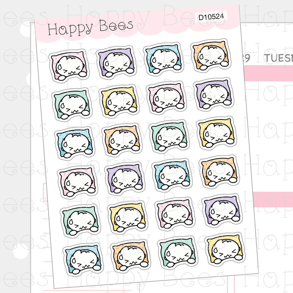 Nightmare Doodles - Cute Sleep Scary Dreams Planner Stickers D10524