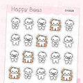 Feeling Annoyed Doodles - Cute Angry Planner Stickers D10528