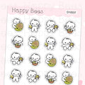 Avocado Doodles Vol. 2 - Cute Food Toast Breakfast Planner Stickers D10537