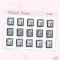 E-Reader Doodles - Cute Reading Books Planner Stickers D10551