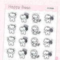 Stress Doodles - Cute Overworked Fed Up Planner Stickers D10558