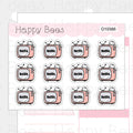 TV Subscription Doodles - Cute Journal Planner Stickers D10566