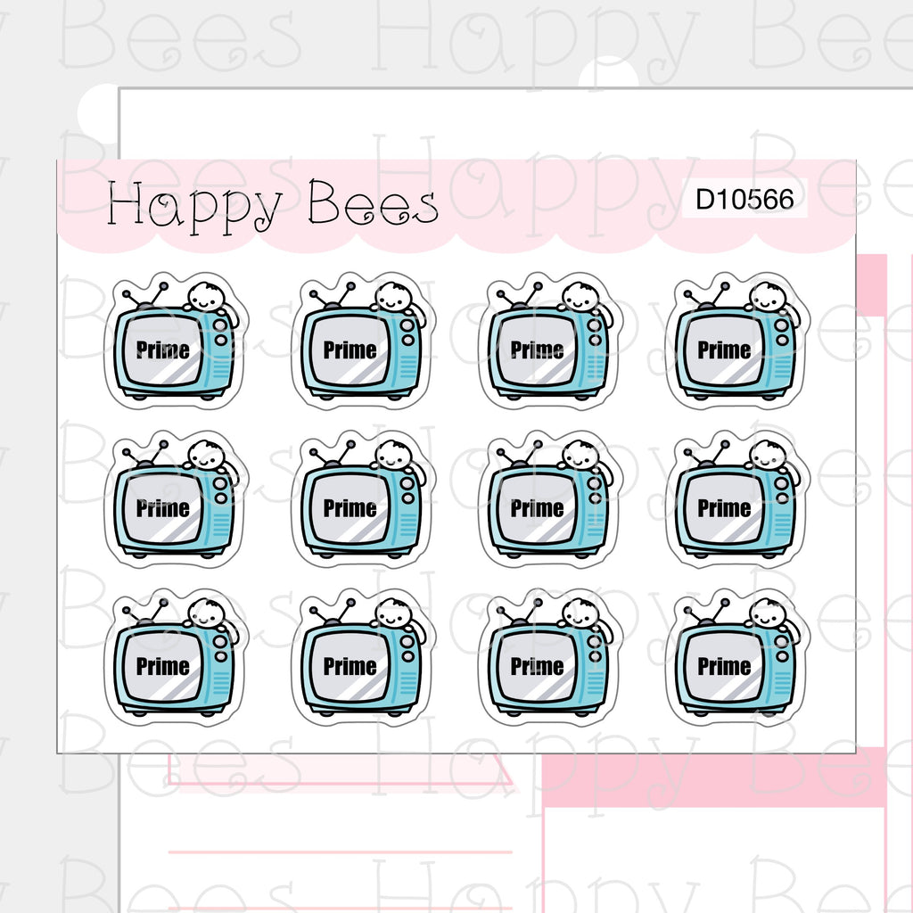 TV Subscription Doodles - Cute Journal Planner Stickers D10566