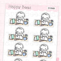 Planning Desk Doodles - Cute Hobonichi Cousin Planner Stickers D10569