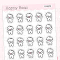 OMG Doodles - Cute Shocked Journal Planner Stickers D10570