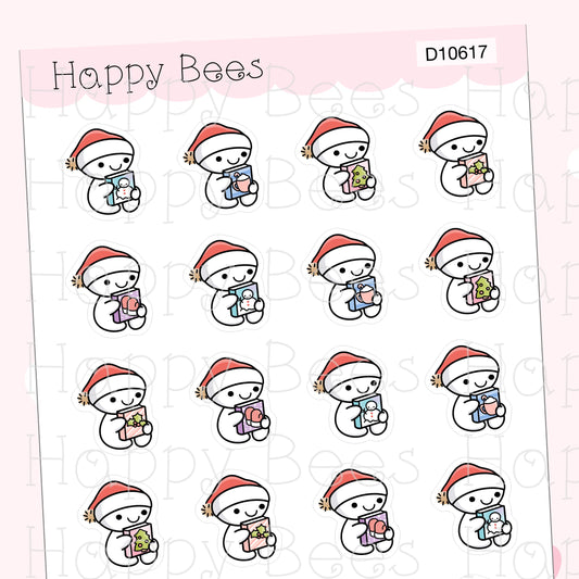 Christmas Novel Doodles - Cute Reading Planner Stickers D10617