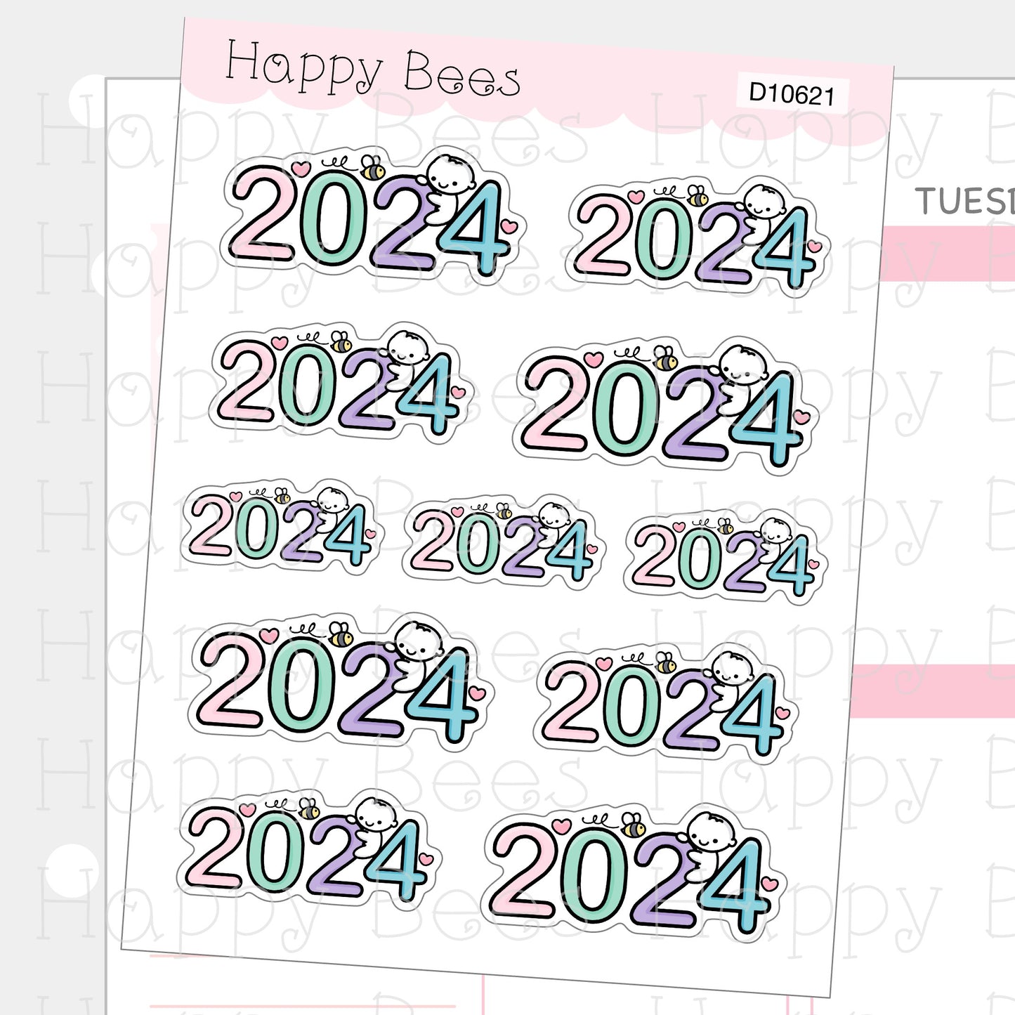 2024 Doodles Vol.2  - Functional Cute Planner Stickers D10621