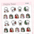 Christmas Shopping Doodles - Cute Winter Holiday Planner Stickers D10624