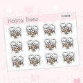Cafe Time Doodles - Cute Journal Planner Stickers D10626