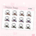 Christmas Gift Wrapping Doodles - Cute Journal Planner Stickers D10630