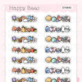 Seasonal Doodle Headers - Cute Hobonichi Cousin Planner Stickers D10640