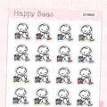 Vacuuming Doodles - Cute Chores Household Planner Stickers D10642