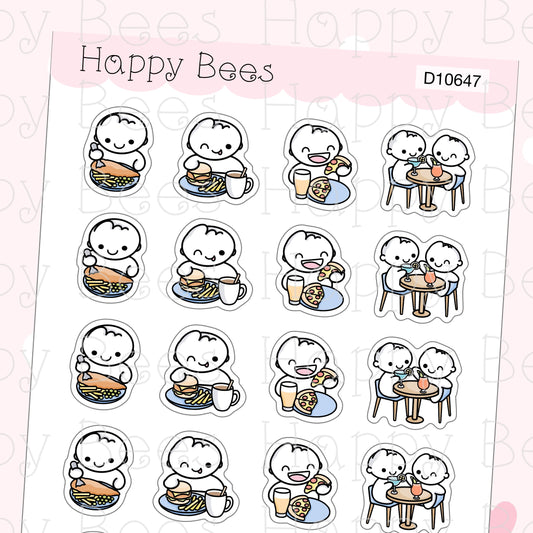 Pub Doodles - Cute Food Drinks Planner Stickers D10647