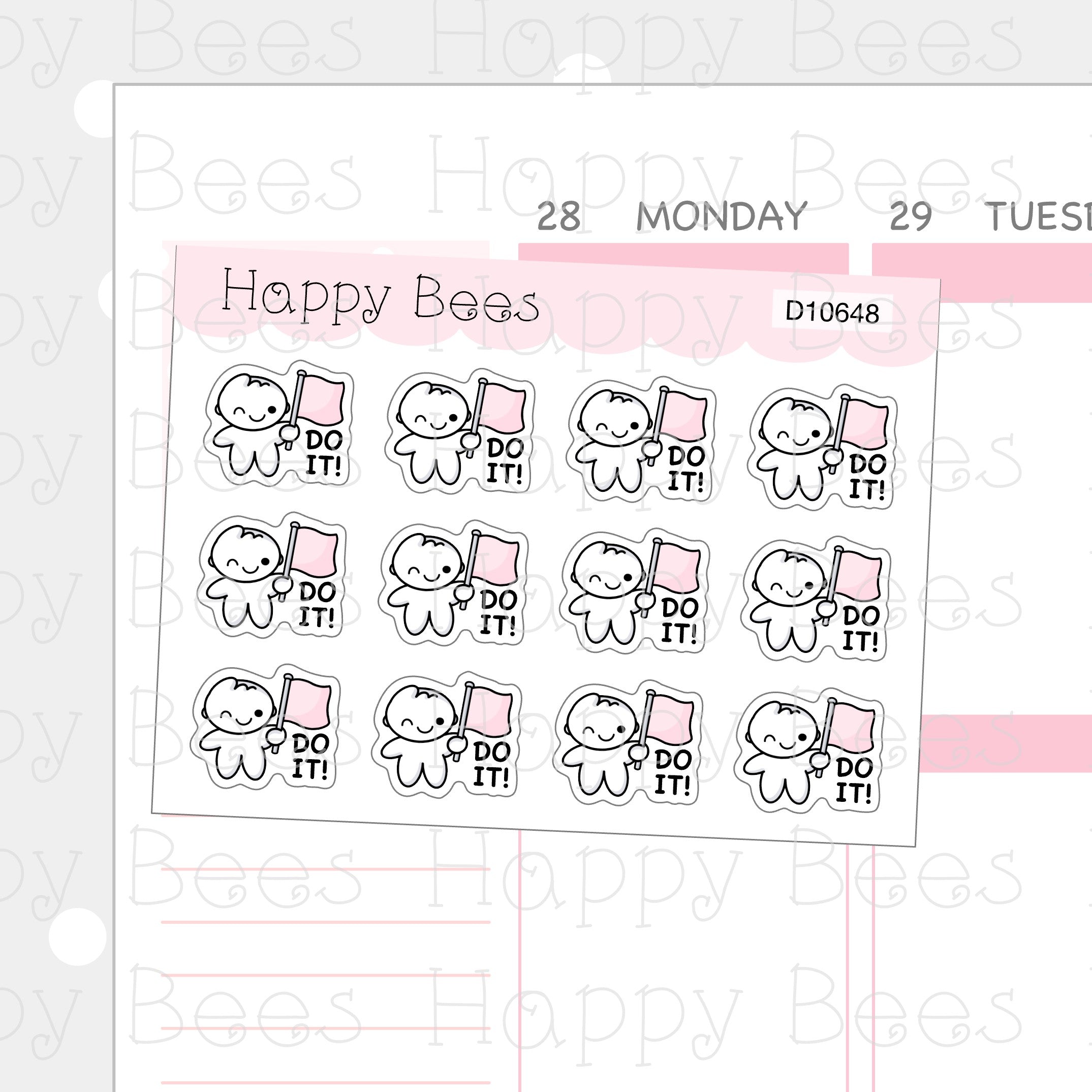 Do it! Doodles - Cute Work Planner Stickers D10648