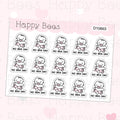 No Bra Day Doodles - Cute Fun Planner Stickers D10663