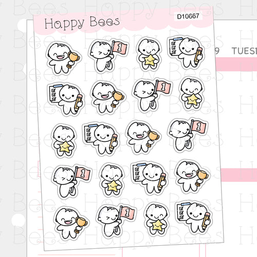 Accomplishment - Cute Doodles Self Care Planner Stickers D10667