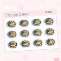 Bangers and Mash Doodles - Cute Food Planner Stickers D10669