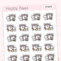 Spring Forward & Fall Back - Cute Doodles Functional Planner Stickers D10676